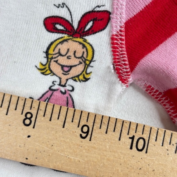 Hanna Andersson Dr. Suess Grinch Christmas Sleeper 2T Cindy Lou Candy Cane READ - Picture 10 of 11